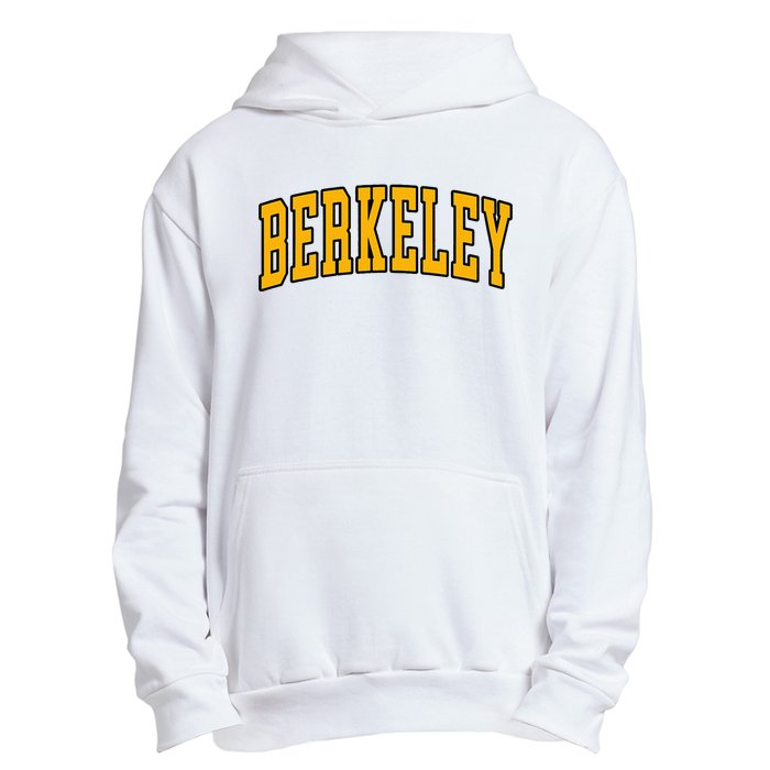 Berkeley Arched Text Yellow Berkeley Urban Pullover Hoodie