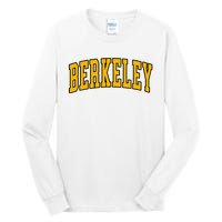 Berkeley Arched Text Yellow Berkeley Tall Long Sleeve T-Shirt