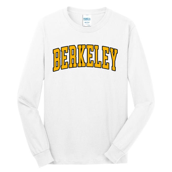 Berkeley Arched Text Yellow Berkeley Tall Long Sleeve T-Shirt