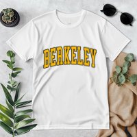 Berkeley Arched Text Yellow Berkeley Premium T-Shirt