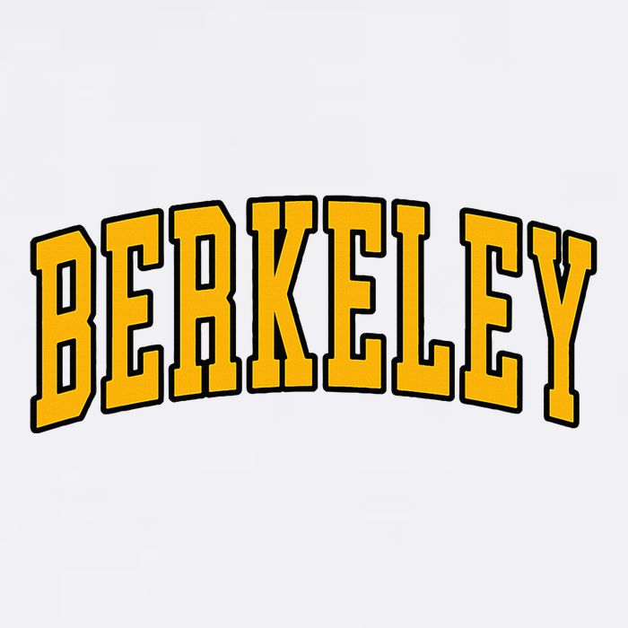 Berkeley Arched Text Yellow Berkeley Baby Bodysuit