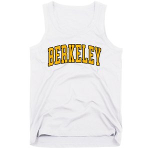 Berkeley Arched Text Yellow Berkeley Tank Top