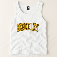 Berkeley Arched Text Yellow Berkeley Tank Top