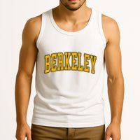 Berkeley Arched Text Yellow Berkeley Tank Top