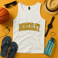 Berkeley Arched Text Yellow Berkeley Tank Top