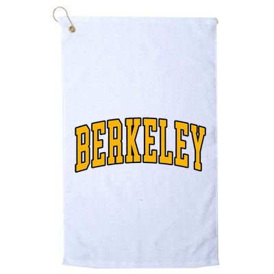 Berkeley Arched Text Yellow Berkeley Golf Towel