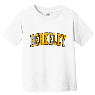 Berkeley Arched Text Yellow Berkeley Toddler T-Shirt