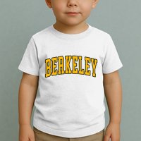 Berkeley Arched Text Yellow Berkeley Toddler T-Shirt