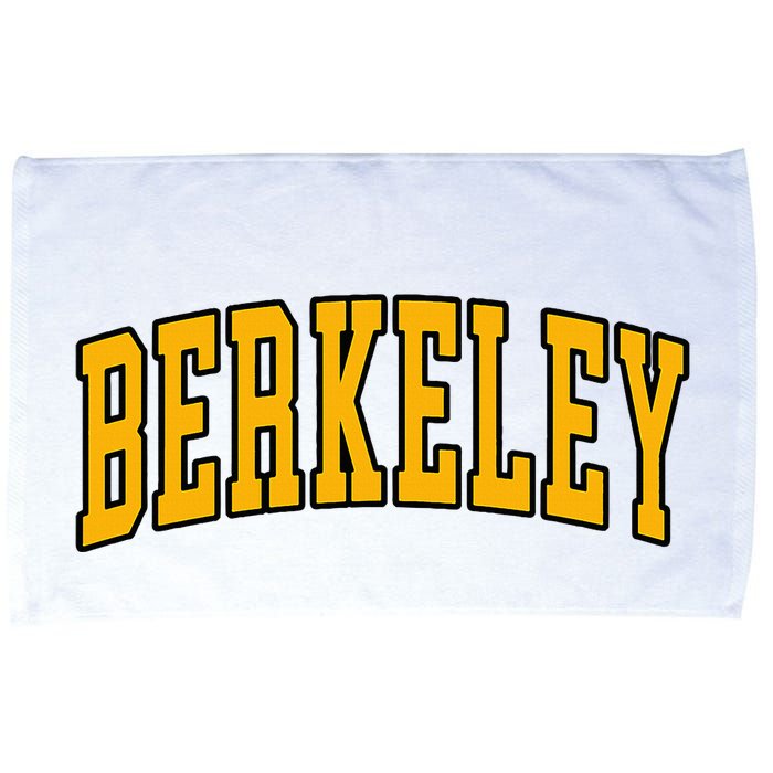 Berkeley Arched Text Yellow Berkeley Microfiber Hand Towel