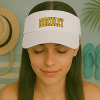 Berkeley Arched Text Yellow Berkeley Visor
