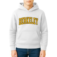 Berkeley Arched Text Yellow Berkeley Kids Hoodie
