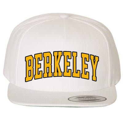 Berkeley Arched Text Yellow Berkeley Wool Snapback Cap
