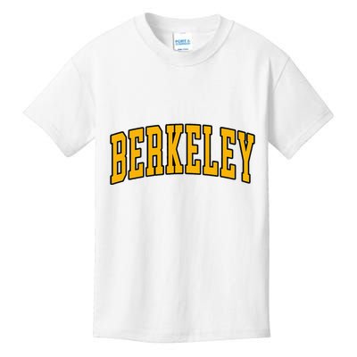 Berkeley Arched Text Yellow Berkeley Kids T-Shirt
