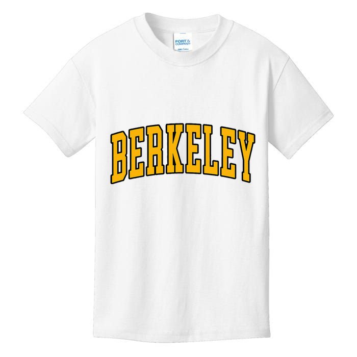 Berkeley Arched Text Yellow Berkeley Kids T-Shirt