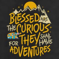 Blessed Are The Curious They Shall Have Adventures Adult Drive Performance Visor