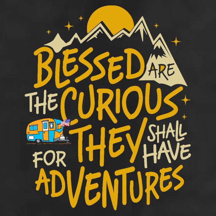 Blessed Are The Curious They Shall Have Adventures Adult Drive Performance Visor