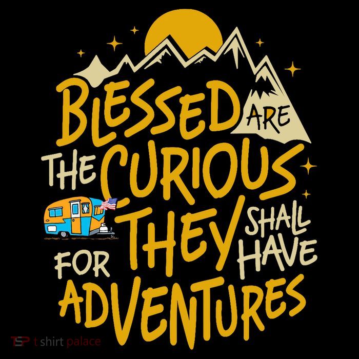 Blessed Are The Curious They Shall Have Adventures Bucket Hat