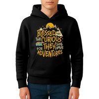 Blessed Are The Curious They Shall Have Adventures Kids Hoodie