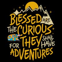 Blessed Are The Curious They Shall Have Adventures Short Acrylic Beanie