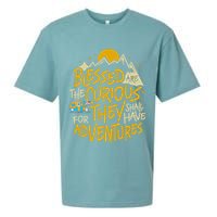 Blessed Are The Curious They Shall Have Adventures Sueded Cloud Jersey T-Shirt