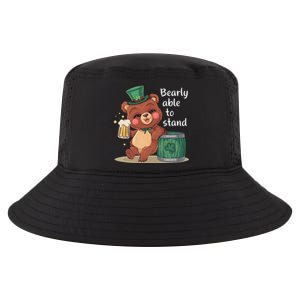 Bearly Able To Stand Cute Funny St. PatrickS Day Drinking Cool Comfort Performance Bucket Hat