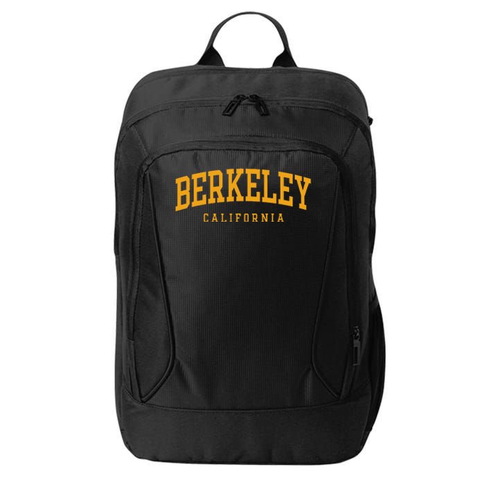 Berkeley Arched Text Yellow City Backpack