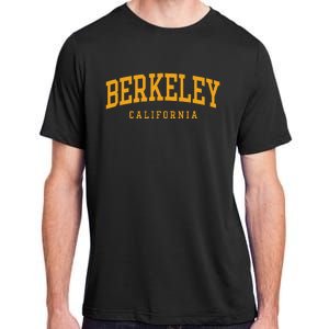 Berkeley Arched Text Yellow Adult ChromaSoft Performance T-Shirt