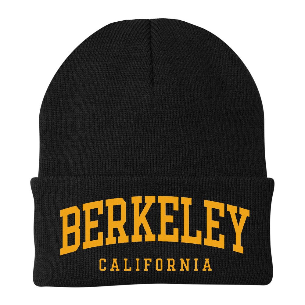 Berkeley Arched Text Yellow Beanie