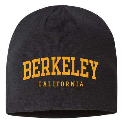 Berkeley Arched Text Yellow Sustainable Beanie