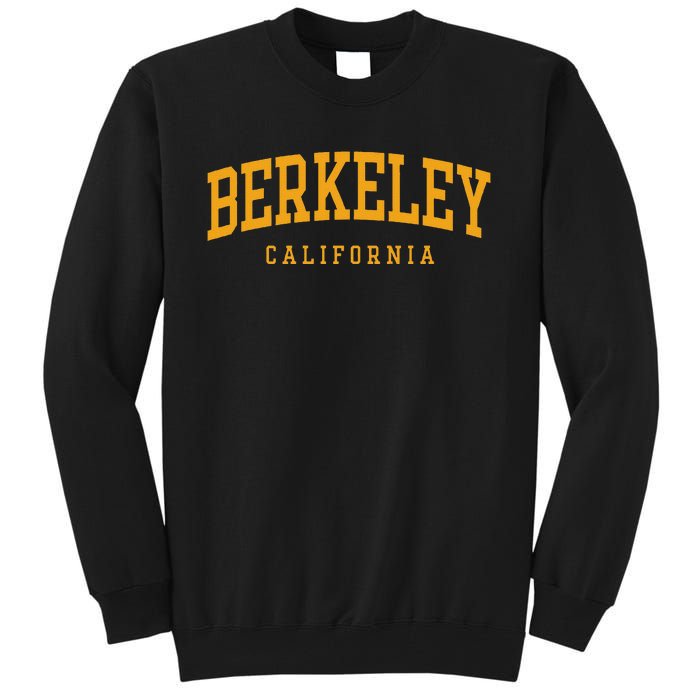 Berkeley Arched Text Yellow Tall Sweatshirt