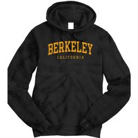 Berkeley Arched Text Yellow Tie Dye Hoodie