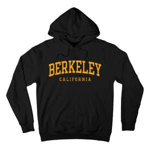 Berkeley Arched Text Yellow Tall Hoodie