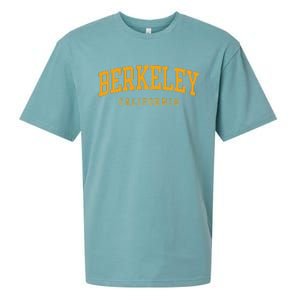 Berkeley Arched Text Yellow Sueded Cloud Jersey T-Shirt