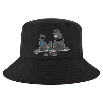 Batfamily Bat Cat Family Cartoon Spoof Cool Comfort Performance Bucket Hat