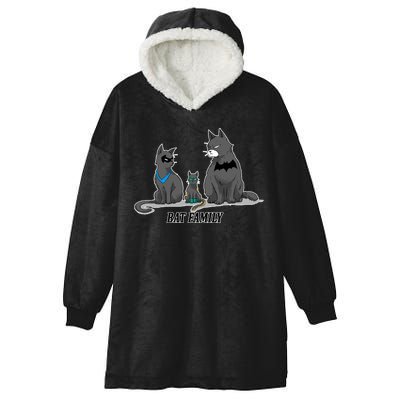 Batfamily Bat Cat Family Cartoon Spoof Hooded Wearable Blanket