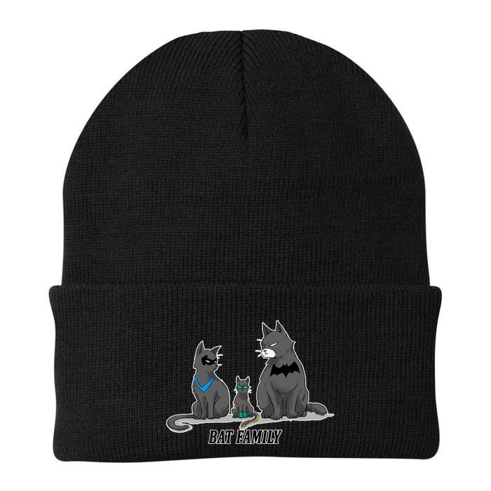 Batfamily Bat Cat Family Cartoon Spoof Beanie
