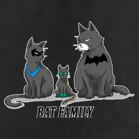 Batfamily Bat Cat Family Cartoon Spoof Beanie