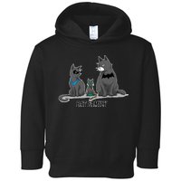 Batfamily Bat Cat Family Cartoon Spoof Toddler Hoodie