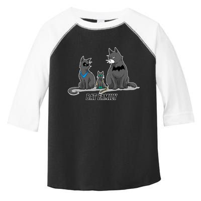 Batfamily Bat Cat Family Cartoon Spoof Toddler Fine Jersey T-Shirt