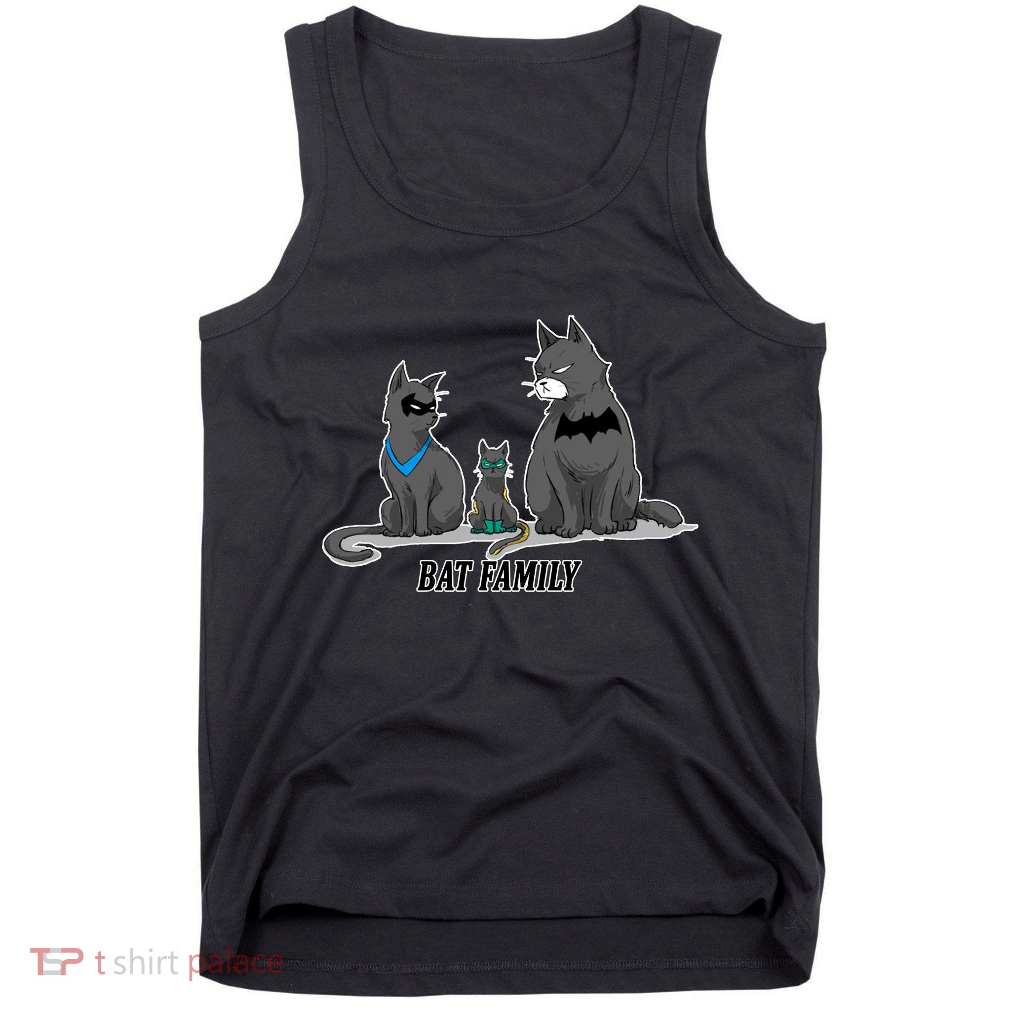 Batfamily Bat Cat Family Cartoon Spoof Tank Top