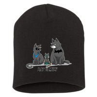 Batfamily Bat Cat Family Cartoon Spoof Short Acrylic Beanie