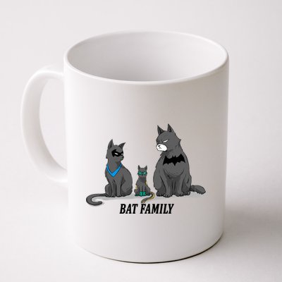 Batfamily Bat Cat Family Cartoon Spoof Coffee Mug