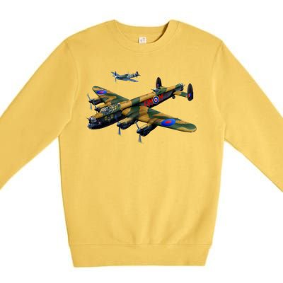 Battle of Britain Airforce War Plane Premium Crewneck Sweatshirt