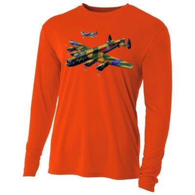 Battle of Britain Airforce War Plane Cooling Performance Long Sleeve Crew