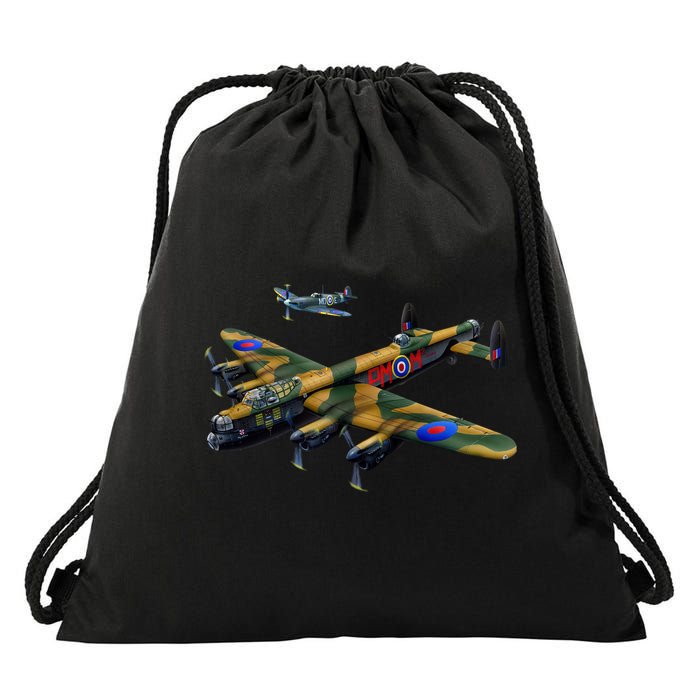 Battle of Britain Airforce War Plane Drawstring Bag