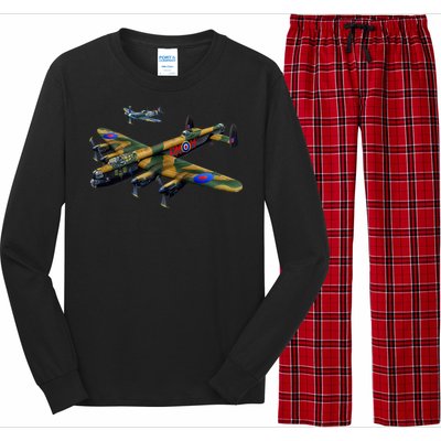 Battle of Britain Airforce War Plane Long Sleeve Pajama Set