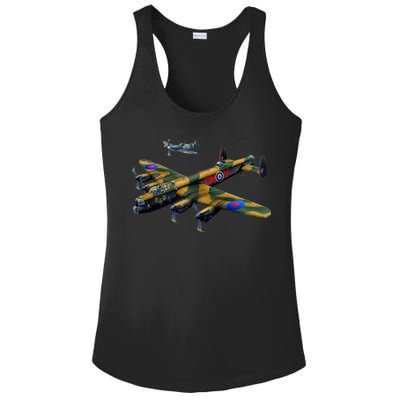 Battle of Britain Airforce War Plane Ladies PosiCharge Competitor Racerback Tank