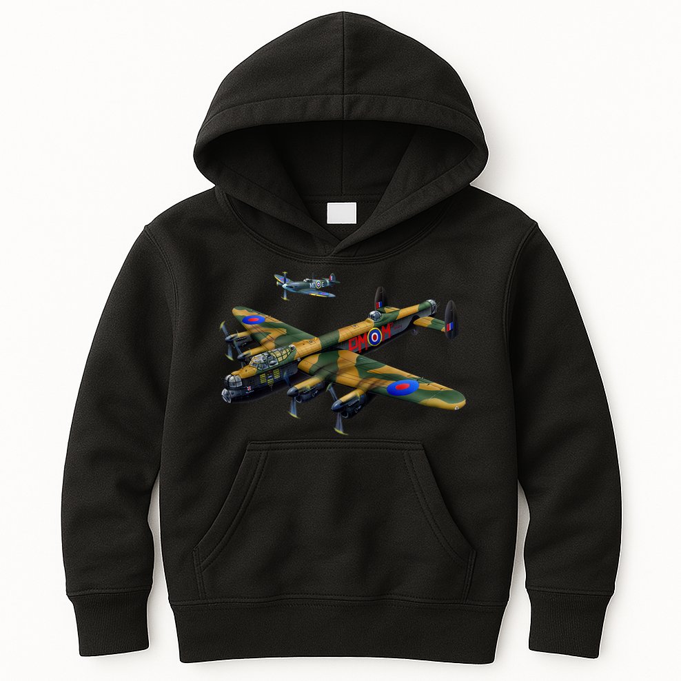 Battle of Britain Airforce War Plane Kids Hoodie