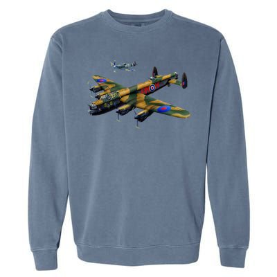 Battle of Britain Airforce War Plane Garment-Dyed Sweatshirt