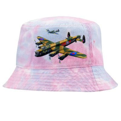 Battle of Britain Airforce War Plane Tie-Dyed Bucket Hat